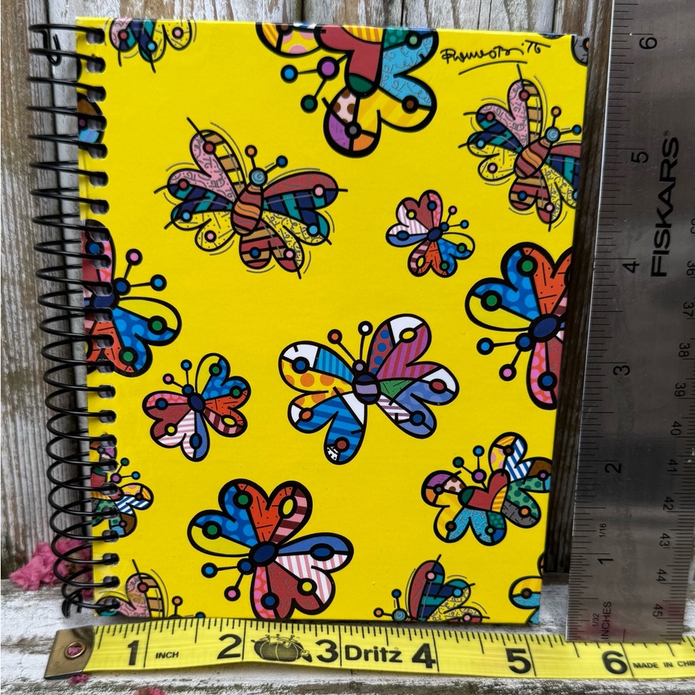 NEW Hard To Find Romero Britto x Miquelrius Small Hard Cover Notebook